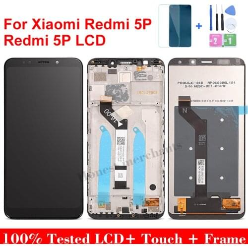 5.99" Original For Xiaomi Redmi 5 Plus LCD Display With Frame 10 Touch Screen Xiaomi Redmi 5 Plus LCD Digitizer Replacement