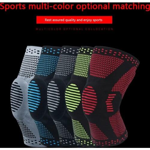 Elastic Knee Pad Sports Fitness Kneepad Gym Gear Patella Running Basketball Volleyball Tennis Knee Brace Support 1PC