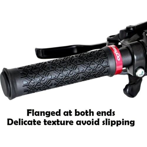 Etook 1 pair MTB Handlebar Cover Grips Rubber Soft Anti-Skid Mountain Road Cycling Bike Lock Bar End