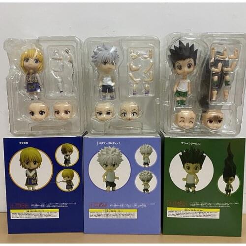 Hunter X Hunter Anime Figure Killua Zoldyck #1184 Kurapika #1185 Gon Freecss #1183 PVC Action Figure Figma Toys Doll