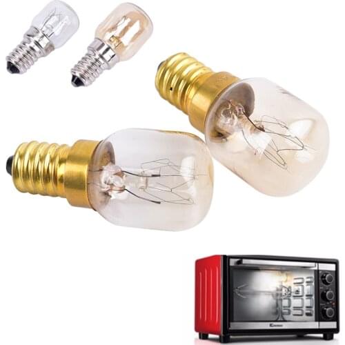Hot Sale 220V-230V High Temperature 15w/25w 300 Degree Ses E14 Oven Toaster/ Steam Light Bulbs / Cooker Hood Lamps 2 Styles