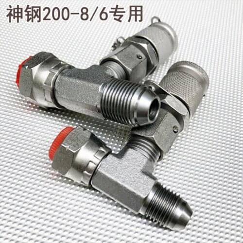 Kobelco 200-8/6 Three-Way Pressure Measuring Joint Nickel-Plated Pressure Measuring Connection Excavator Pilot Test Pressure