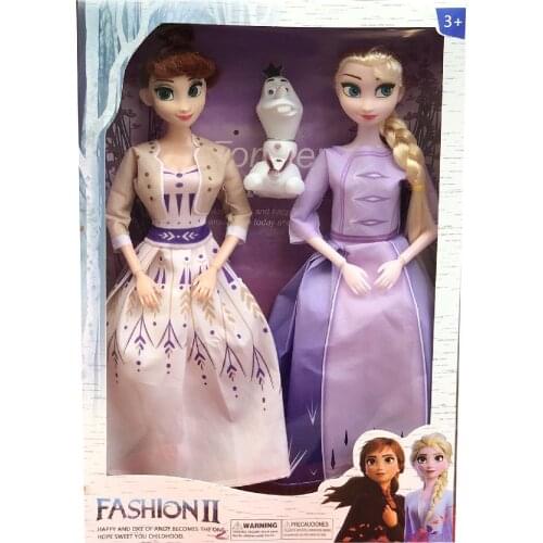 Frozen 2 Elsa Anna princess Toys Frozen 11 joint Movable Figure Olaf Dolls Toys for Children Christmas Gift Girl birthday toy