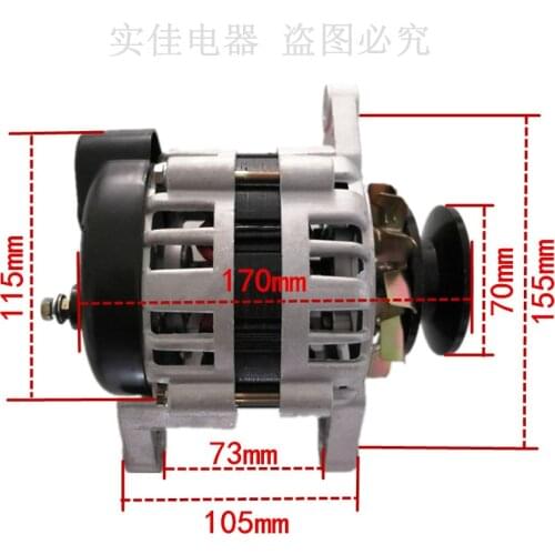 Small household pulley wheel permanent magnet constant voltage 220V1500W alternator brand new pure copper