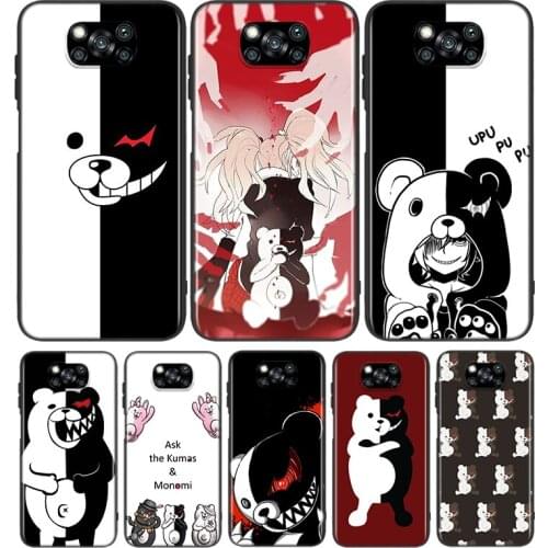 Cute Cartoon Monokumas For Xiaomi Poco X3 NFC M2 X2 F2 C3 M3 Pocophone F1 Pro Mi Play Mix 3 A2 A1 6 5 lite Phone Case