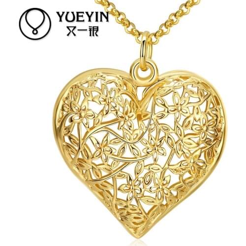 Fashion necklace collares mujer N035 Wholesale Nickle Free Antiallergic Gold color Necklace pendants New Fashion Jewelry