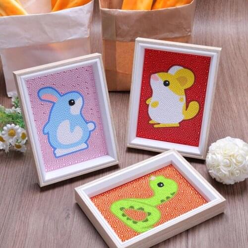 Childrens Zodiac Cartoon Animal DIY 5D Diamond Painting Kits Full Shiny Crystal Drill Mosaic Painting For Kids Gift Home Decor