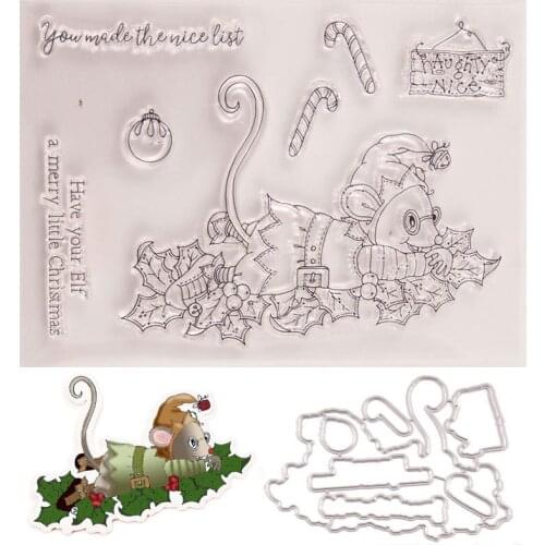 Clear Stamp and Cutting Dies Set for DIY Scrapbooking/photo Album Decorative T1522 Seal Knife Mold Set