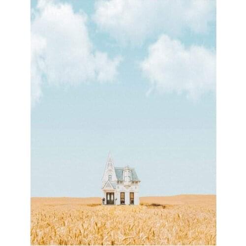 Diamond Art Kits for Adults,Sunny Cottage Painting Kits, Full Drill Crystal Rhinestone Embroidery Pictures Arts Craft