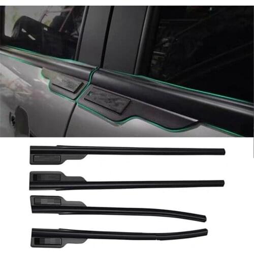 Exterior moulding chromium styling car window sticker trims covers cover fit for ranger T7 T8 XLT 4door pickup car accessories
