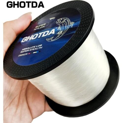 GHOTDA 1000M Nylon Fishing Line Durable Monofilament Rock Sea Fishing Line 0.8 To 8.0 Carp Fishing Accessories