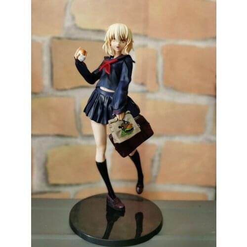 NEW 23cm Fate Stay Night Saber of Burger King Model Doll PVC Action figure Anime Toys Sexy Girls Figurine Model doll gift
