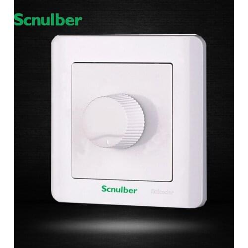 One gang 86mm standard white led light dimmer Switch smart home wall switch