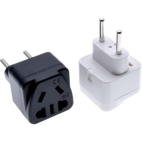 EU conversion plug round 2 pins 4.0mm AUS CHN to type C 10A travel charge power plug adapter European Poland Germany