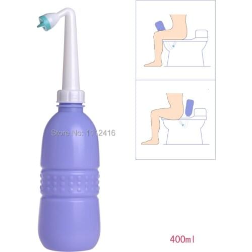 Portable Women Travel Plastic Bidet Bottle 400 Milliliter Capacity