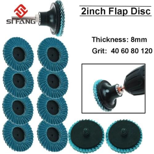 50mm Professional Flap Discs 2 Inch Sanding Discs 40/60/80/120 Grit Grinding Wheels Blades For Angle Grinder
