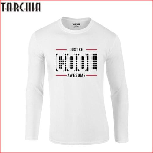 TARCHIA 2021 Fashion New T-Shirt Slim Fit Cool Long Sleeve Black Cheap Tshirt Hip Hop Camisa Masculina Men Tees Tops Oversized