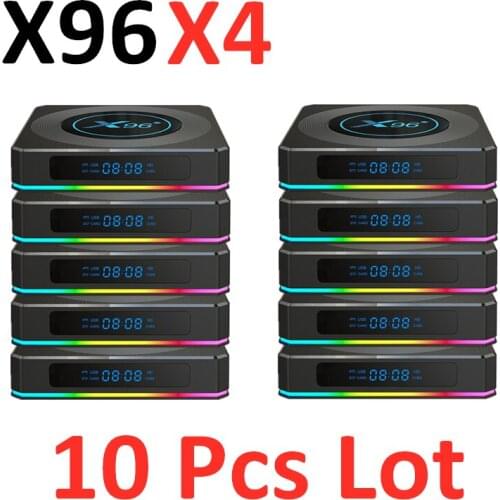 X96X4 Android 11.0 Smart Tv Box 10 Pcs Lot Shipping X96 X4 Set Top Box Media Player