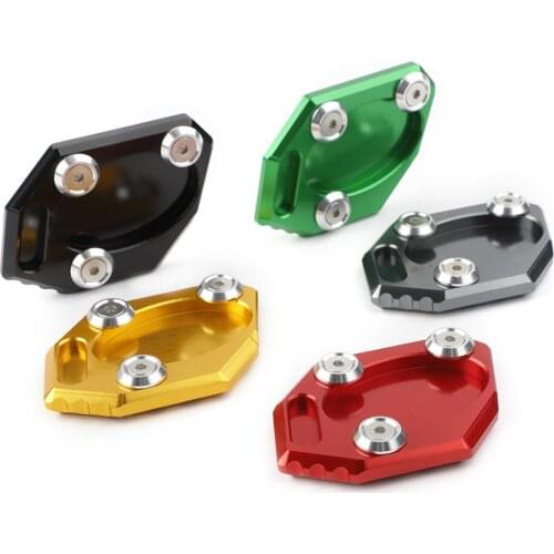 CNC Motorcycle Kickstand Enlarger Side Stand Pad Extension Plate For Kawasaki Ninja 250 300R Z250 ZX250 EX300 2013-2015 2016
