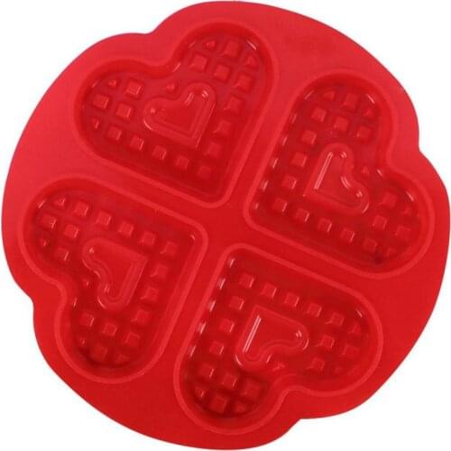 High-temperature Baking Set Bakeware Cooking Tool DIY Silicone Waffle Mold Non-stick Kitchen Cake Decorating Mould Makers Cocina