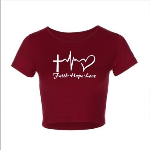 New Ladies Print Crop Top Slim Short Sleeves Casual Appliques Daily Tee