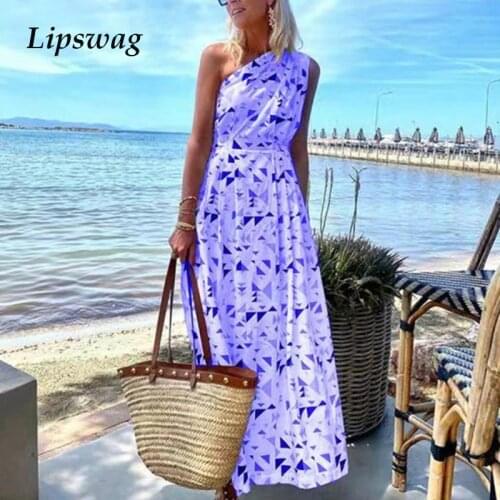 Vintage Women Floral Print Boho Dress Elegant Spaghetti Strap Maxi Dresses 2021 Summer Lady Sexy Sleeveless Beach Dress Vestidos
