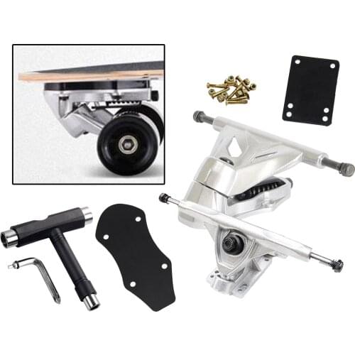 2Pcs Surf Skateboard Trucks 6inches Longboard Truck Replacements Parts