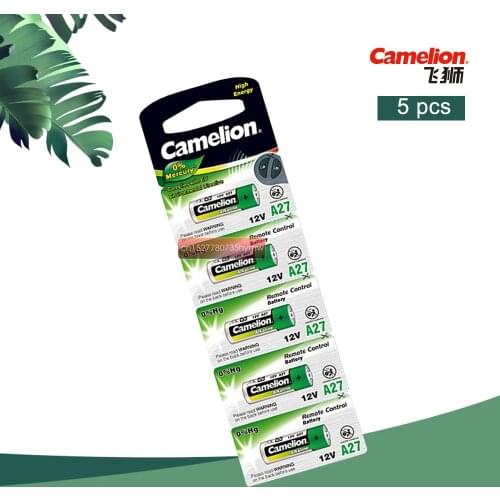 5pcs Camelion 12V 27A MN27 27A L828 A27 Super Alkaline battery For Doorbell Remote Control Flashlight Etc