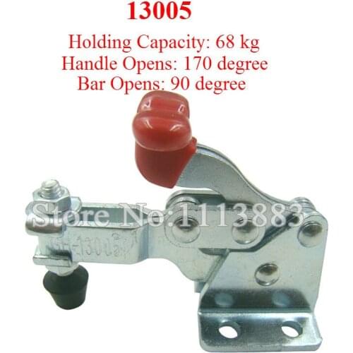 5PCS Vertical Type Toggle Clamp 13005 Holding Capacity 68KG 150LBS Flange Base