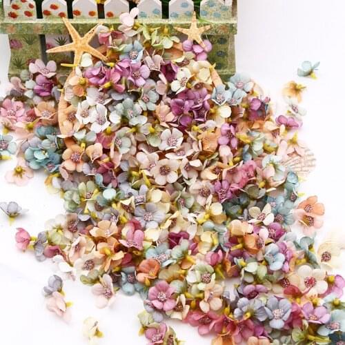 50/100PCS 2CM Multicolor Daisy Flower Head Mini Silk Artificial Flower For Wedding Engagement Party Home Decor DIY Garland Head