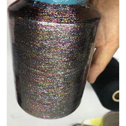 500g Metallic Yarn for hand knitting Crochet gold silver yarn to knit Colorful partner line threads DIY handmake Crocheting