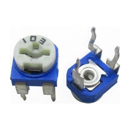 500pcs Trimmer Potentiometer RM065 RM-065 100 ohm 101 100R Trimmer Resistors Variable adjustable Resistor