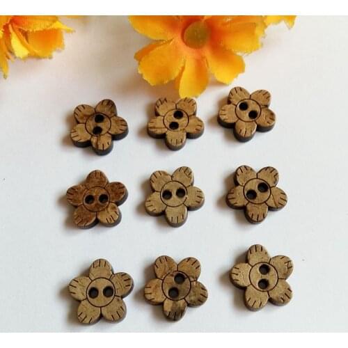 Sewing scrapbooking Bulk 80pcs DIY Coconut Buttons round shape buttons for craft mixed accessories products botones