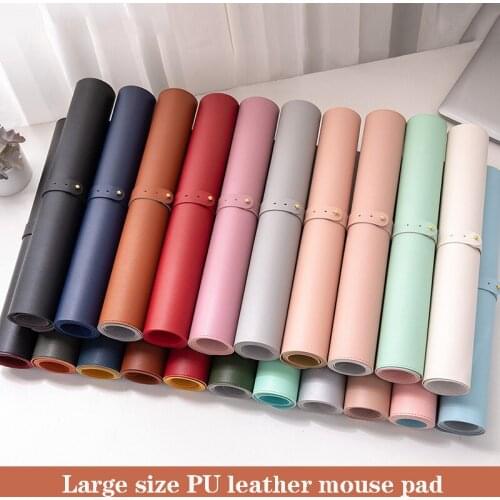 Large Computer Mouse Pad Xxl Gaming Mouse Mat Mousepad for Gamer 90x45cm PU Table Mat Anti-slip Waterproof Gaming Accessories