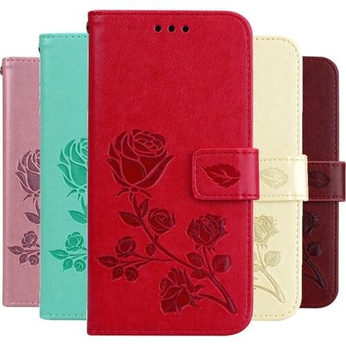 Rose Flower Wallet Flip Case For iPhone 11 Pro X Xr Xs Max Se Soft TPU Book Leather Case For iPhone 8 7 6 6S Plus 5 5S SE Cover