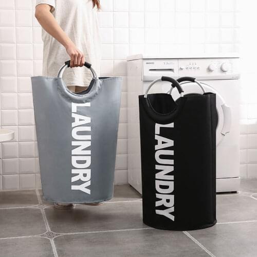 Home series Folding Clothes Laundry Basket Bin Collapsible Storage Bin Dorm Hamper Toy Holder Washing Laundry Bag With Handle