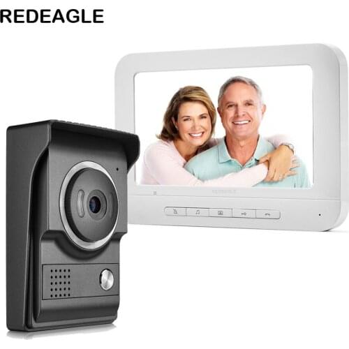 Home Wired Video Door Phone Doorbell Intercom System with 7 inch LCD Monitor & Rainproof Night Vision Camera