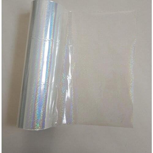 Holographic foil transparent Crystal point pattern stamping foil hot press on paper or plastic transfer film