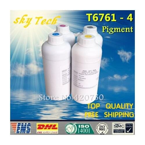 1L*4 Quality Pigment Ink For Epson T6761 - T6764 , water proof Ink For Epson P-4010 4020 4023 4090 4520 4530 4533 4540 4590 etc
