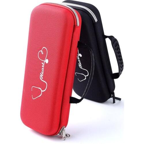 Pocket Portable EVA Carrying Organizer Case Storage Pouch Hand Bag Hard Cover Box for Stethoscope Medical Health Kit