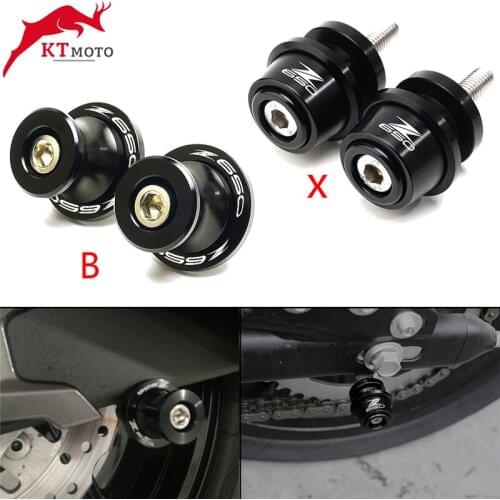 For kawasaki Z650 Z 650 2017-2021 2020 Motorcycle Latest high quality Swingarm Slider Spools 8MM Stand Screws Cover