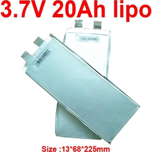 GTK 3.7v 20Ah Li-polymer lithium battery 3.7v 20AH lipo discharge 60A for diy 12v 24V scooter ebike golf cart backup power RV
