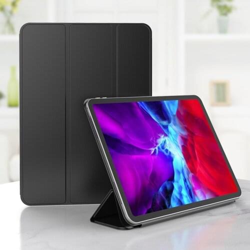 Auto Wake Up Frameless Cover for iPad Pro 11 12.9 Air 10.9 inch 2018 2020 PU Leather Foldable Magnetic Smart Case