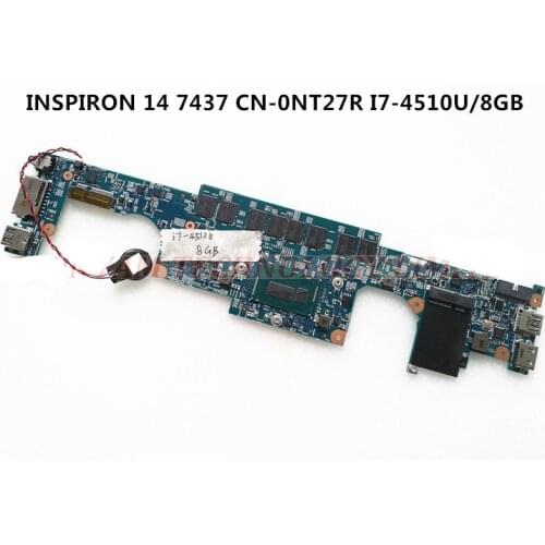 For DELL INSPIRON 14 7437 motherboard NT27R 0NT27R 12310-1 RKNM5 I7-4510U 8GB 100% Test OK