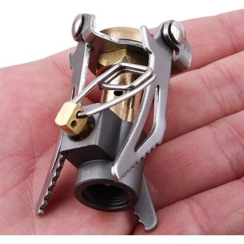 Mini Camping Stoves Folding Outdoor Gas Stove Portable Furnace Cooking Picnic Split Stoves Cooker Gas Burners Wood Heater