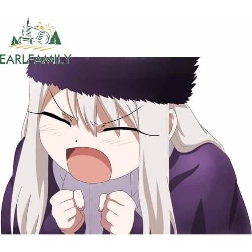 EARLFAMILY 13cm x 9cm for Fate Camper Car Stickers DIY 3D Funny Anime Occlusion Scratch Bumper Waterproof Decal Decoration