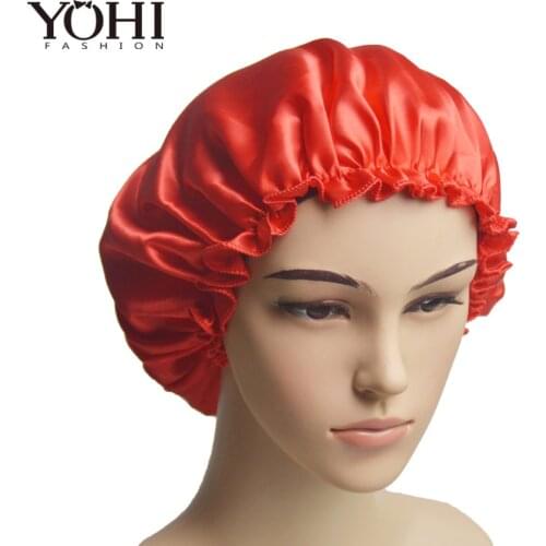 2018 New Fashion A hot sale well chemo cap Beauty Salon Cap Night Sleep Cap Head Cover Satin Bonnet Hat For women
