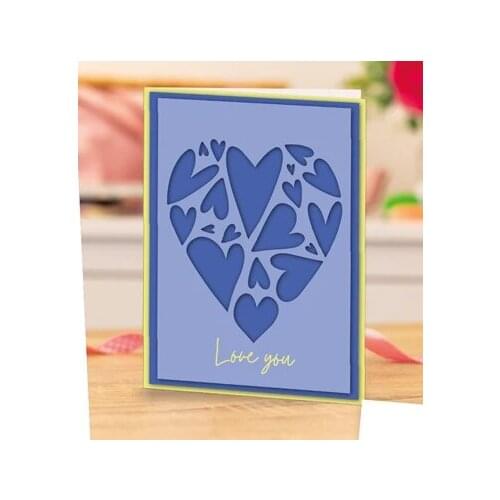 New Love heart background metal Cutting Dies Stencils DIY Scrapbooking Paper/photo Cards Embossing Dies