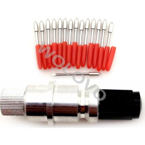 15pc Graphtec CB09 Silhouette Cameo Craftrobo 45 degree Cutting Plotter Knife CB09U Vinyl Cutter Blade+ Holder