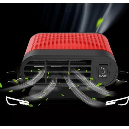 150W 2 In 1 Car Heater 12V/24V Portable Fast Heating Defrost Demister Cooling Fan Portable Electric Car Heater Heating Fans